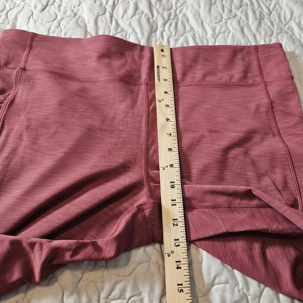 LIke New Lululemon Invigorate HR Leggings Heather Mulled Wine Sz 20 - Picture 7 of 12